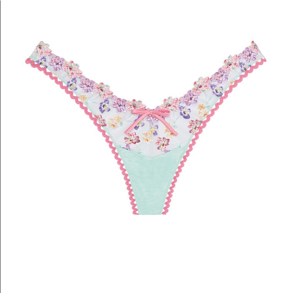 For Love And Lemons Pansy Bouquet Bra & Panty Set - Picture 6 of 8